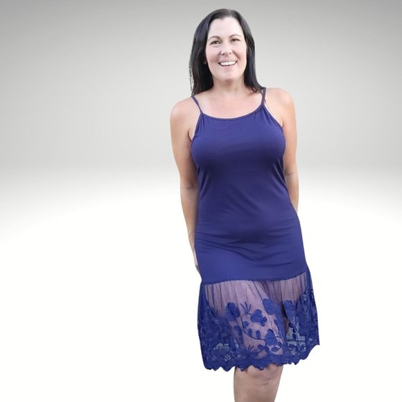 Stop and Smell the Roses Navy Blue Lace Dress Extender - Picture 7 of 11